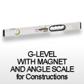 G-LEVEL WITH MAGNET AND ANGLE SCALE for Constructions