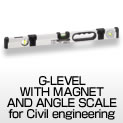 G-LEVEL WITH MAGNET AND ANGLE SCALE for Civil engineering