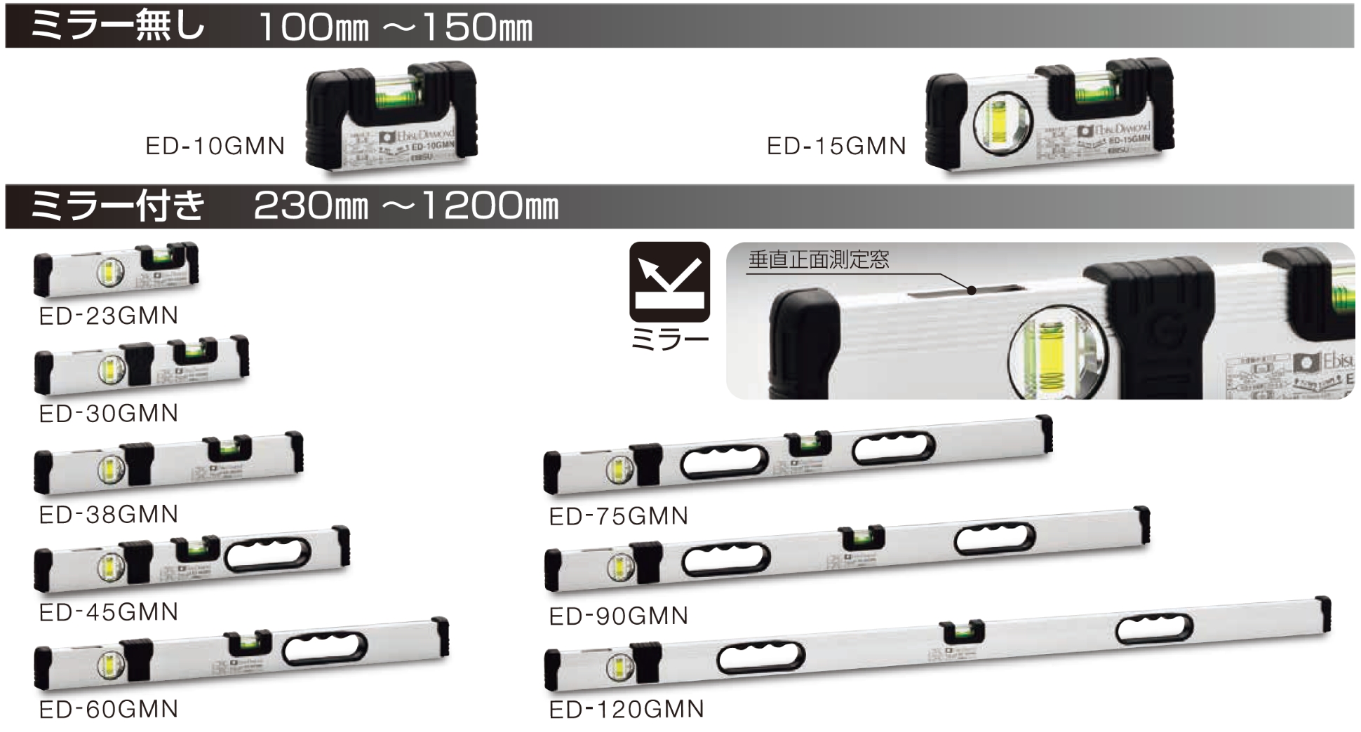 エビス 磁石付デジタルレベル 900mm エビスダイヤモンド ED90DGLMN