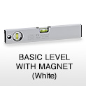 BASIC LEVEL WITH MAGNET (White)
